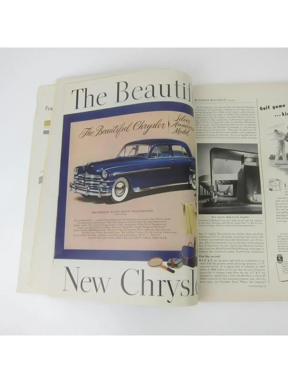 Vintage FORTUNE Magazine June 1949 Stephen Greene Cover Oldsmobile Cadillac Ads